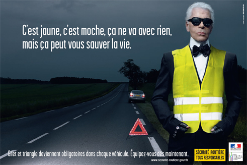 lagerfeld securité routière